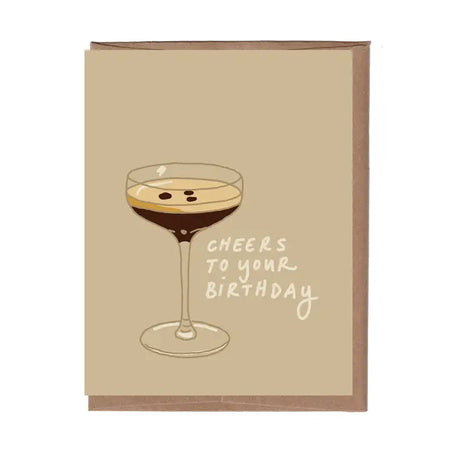 Scratch & Sniff Espresso Martini Birthday Card