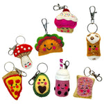 Happy Food Felt Keychain