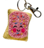 Happy Food Felt Keychain