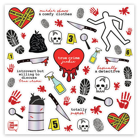 True Crime Sticker Sheet