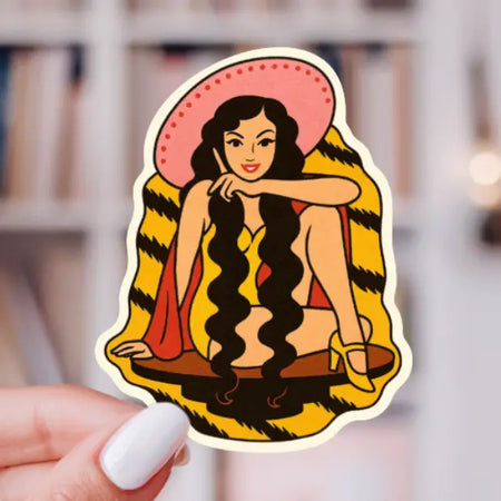 Cowgirl Pin Up Sticker