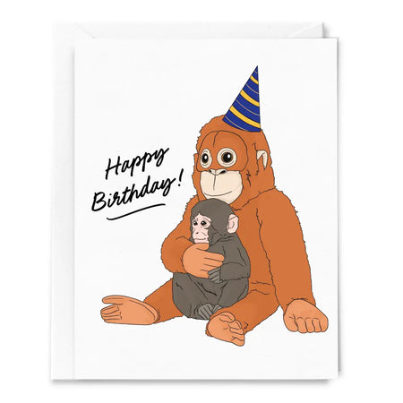 Happy Birthday Monkey Card