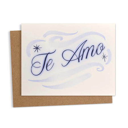 Te Amo Airbrush Greeting Card