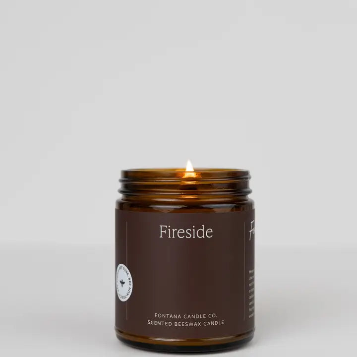 Fireside Essential Oil Beeswax Candle