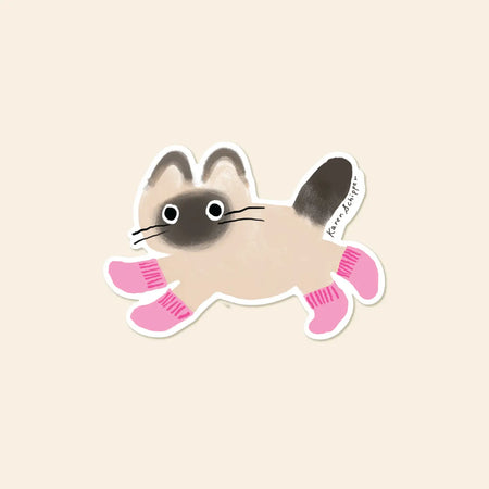 Cat Socks Sticker