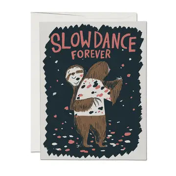 Slow Dance Sloths Love Greeting Card