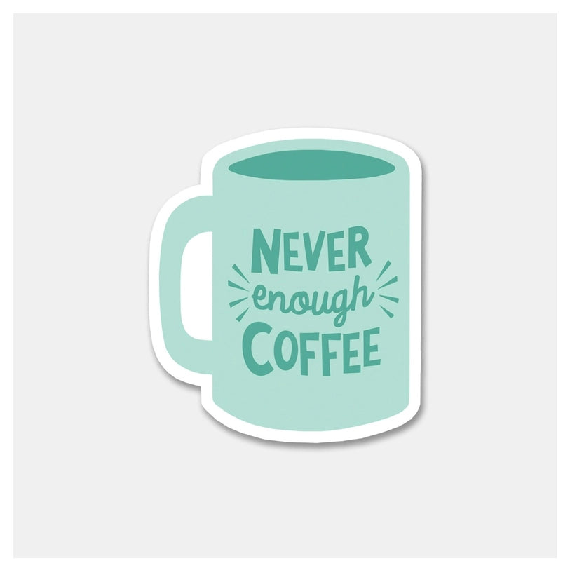 Never Enough Coffee Sticker