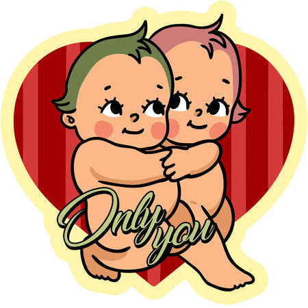 Retro Babies Only You Sticker