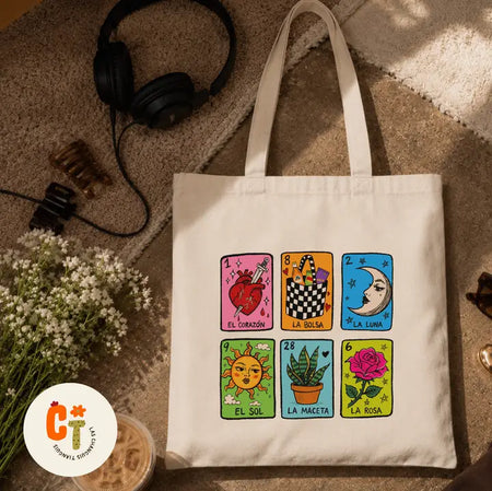 Lotería Remix Canvas Tote Bag