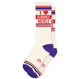 I ❤️ Romance Novels Crew Socks