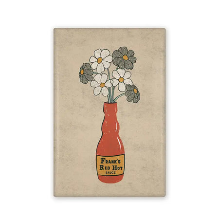 Hot Sauce Flower Vase Magnet