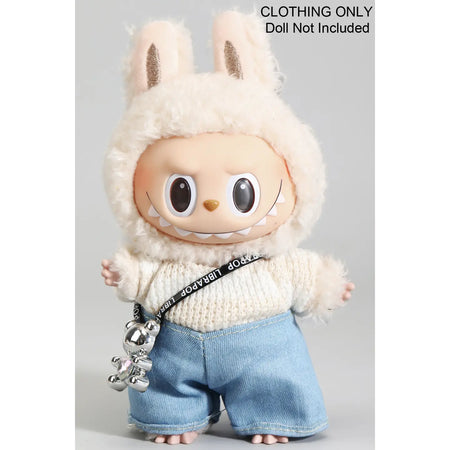 Three Piece Lanyard Top N Short Labubu Outfit