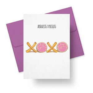 Abrazos Y Besos Xoxo Love Card