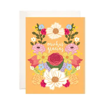 Floral Muchas Gracias Thank You Card