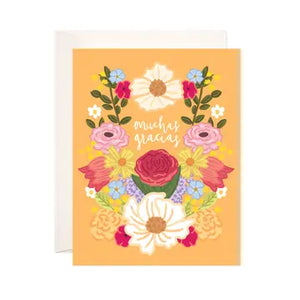 Floral Muchas Gracias Thank You Card
