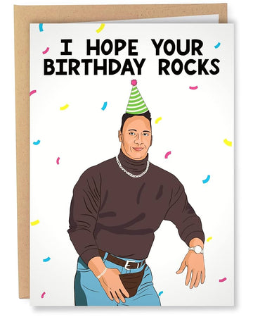 Hope Your Birthday Rocks Birthday Card
