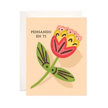 Pensando En Ti Sympathy Card