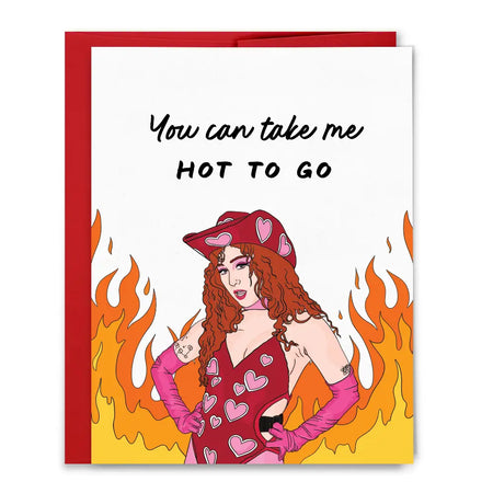 Hot To Go Greeting Card