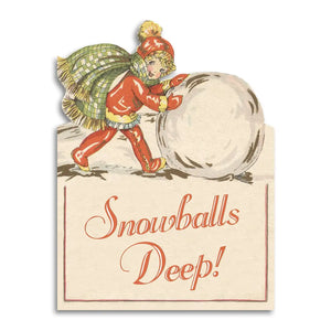 Snowballs Deep Holiday Card