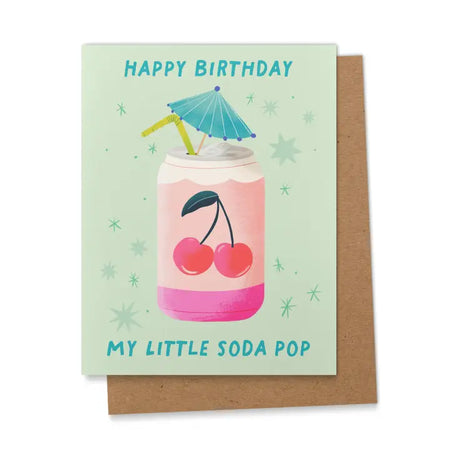 My Little Soda Pop Birthday Greeting Card