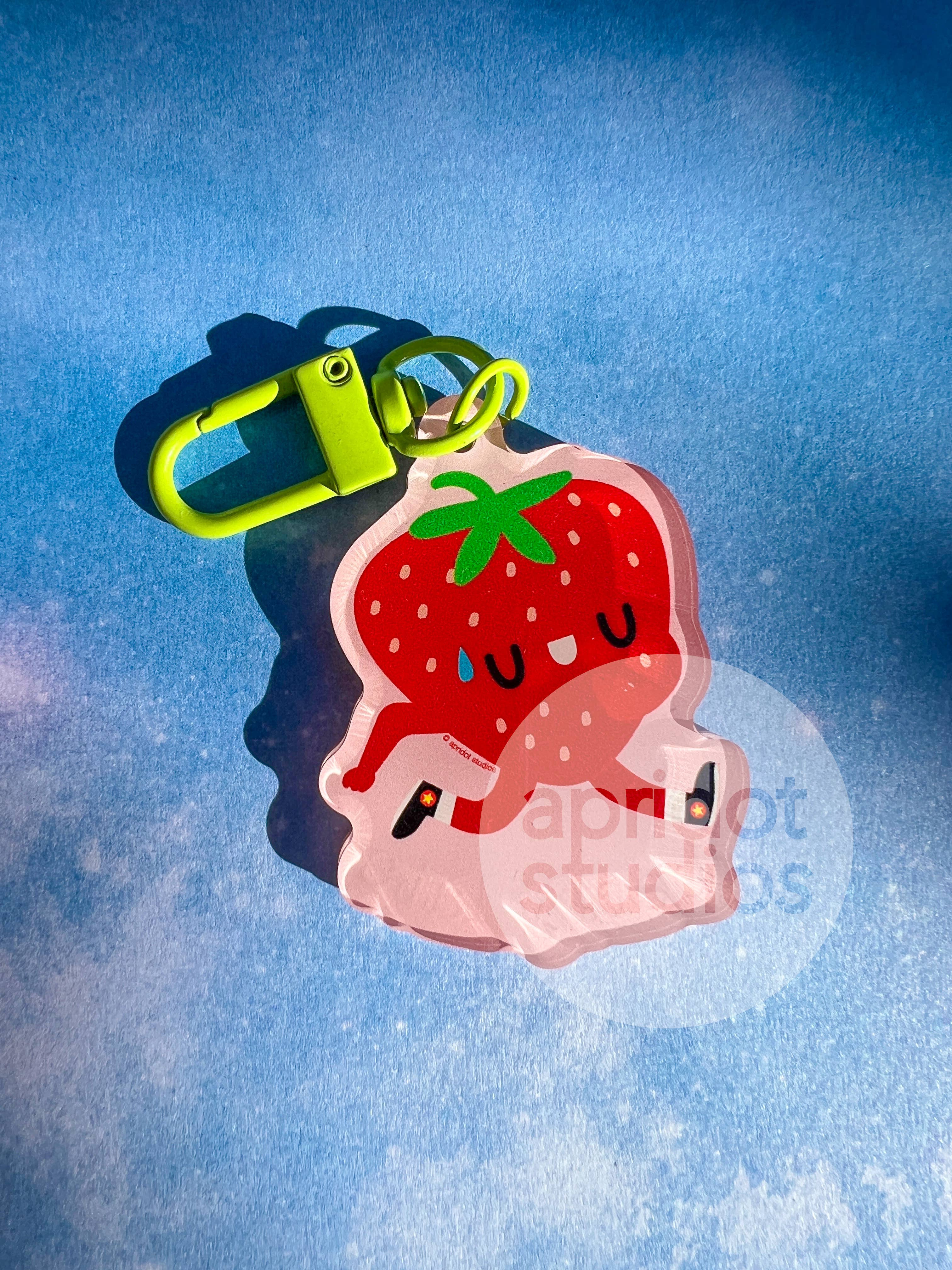 Berry Late Acrylic Keychain