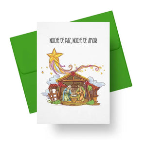 "Noche De Paz" Nativity Holiday Card