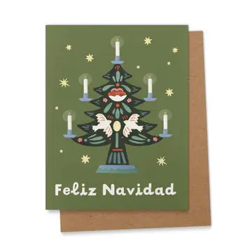 Tree of Life Feliz Navidad Holiday Card