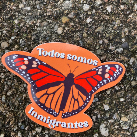 Inmigrantes Mariposa Sticker