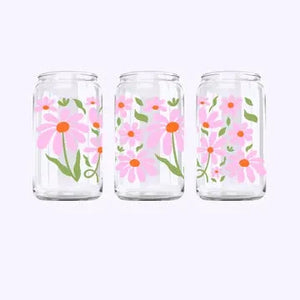 Flower Glass Coffee Cup