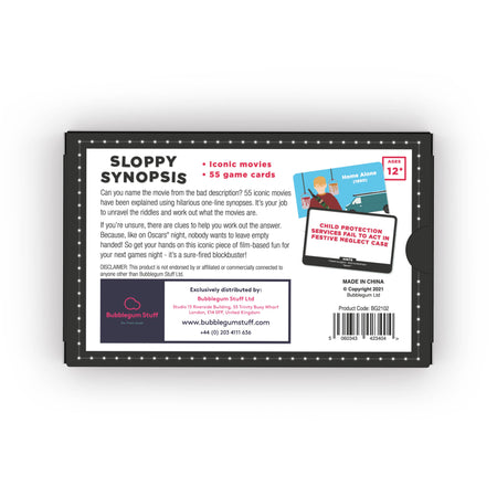 Sloppy Synopsis Movie Card Game