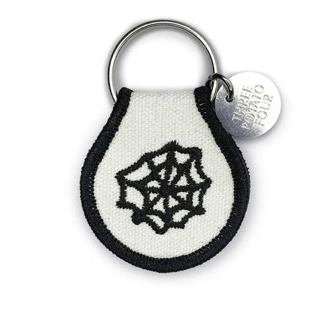 Spiderweb Patch Keychain