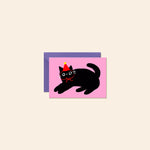Party Cat Mini Note Card