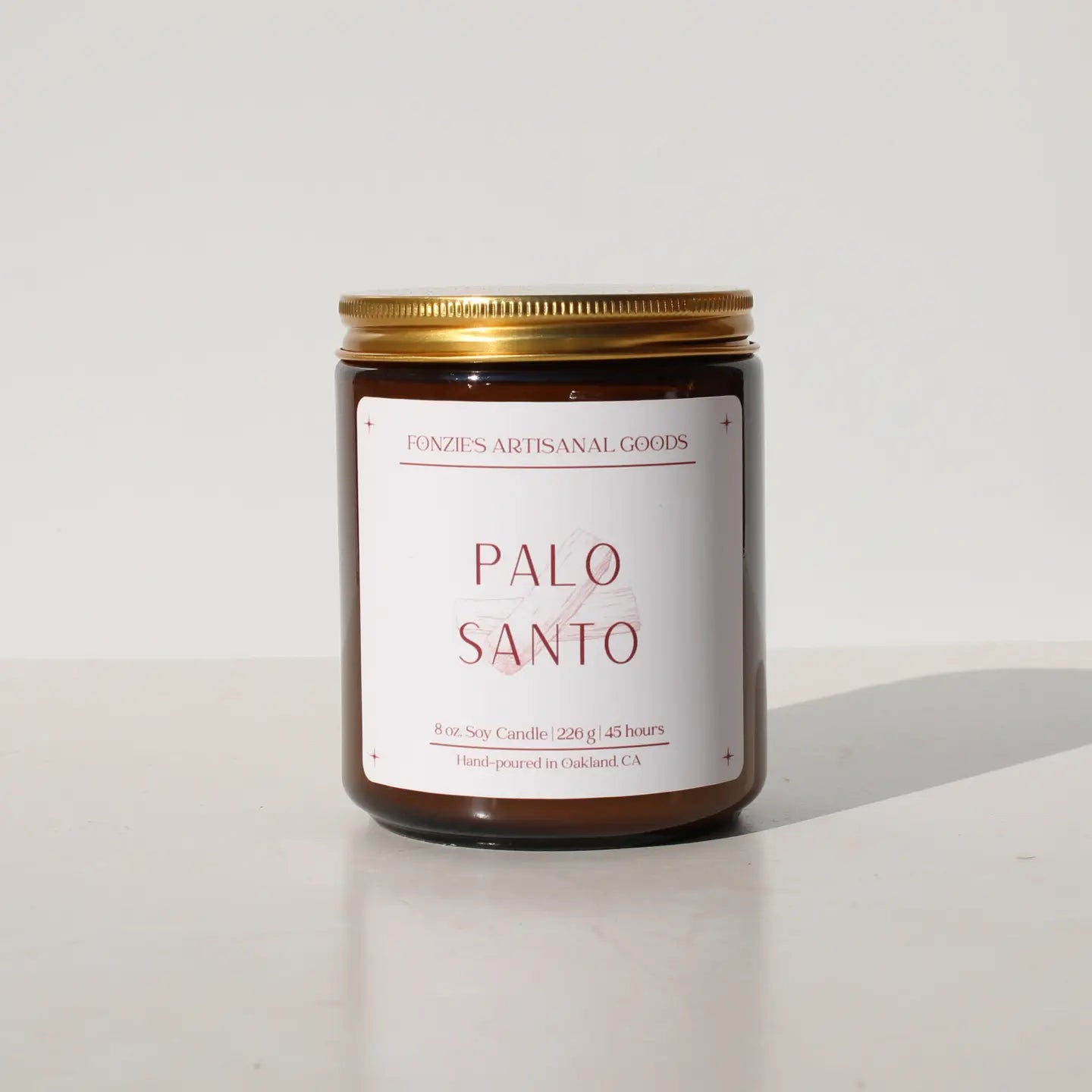 Palo Santo 8 oz Amber Jar