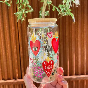 Sacred Heart 16oz Libbey Cup