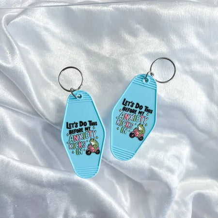 Before My Anxiety Kicks Keychain
