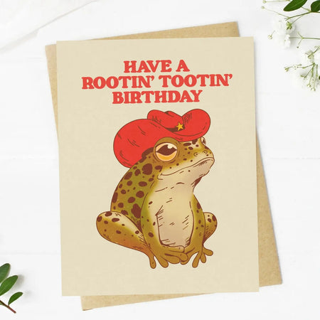 Have A Rootin Tootin Birthday Frog Card