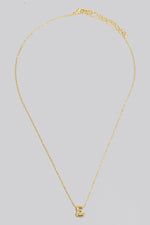 14K Bubble Letter Pendant Necklace