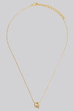 14K Bubble Letter Pendant Necklace