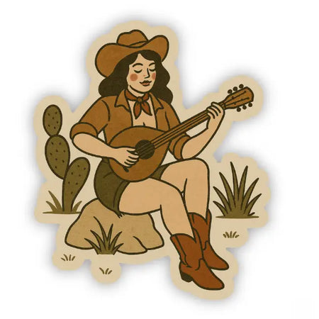 Western Cowgirl Sticker
