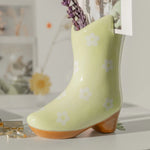Cowboy Boot Vase