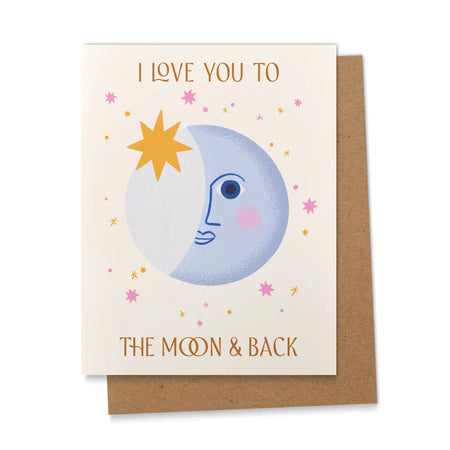 To the Moon & Back Greeting Card