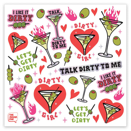 Talk Dirty To Me Sticker Sheet
