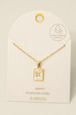 Zodiac Horoscope Pendant Necklace