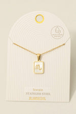 Zodiac Horoscope Pendant Necklace