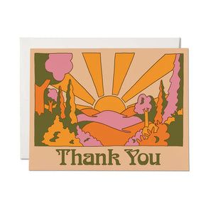 Sunrise Thank You Greeting Card