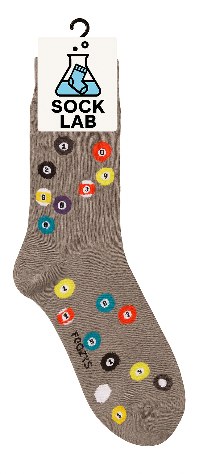 Billiards Mens Crew Sock