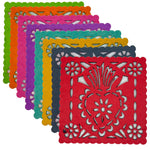 Double-sided Felt "Papel Picado" Coaster Sets