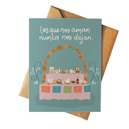 Los Que Nos Aman Nunca Nos Dejan Sympathy Card