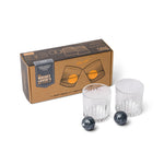 Whiskey Glasses & Ice Stones Set
