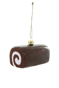 Chocolate Swiss Roll Ornament